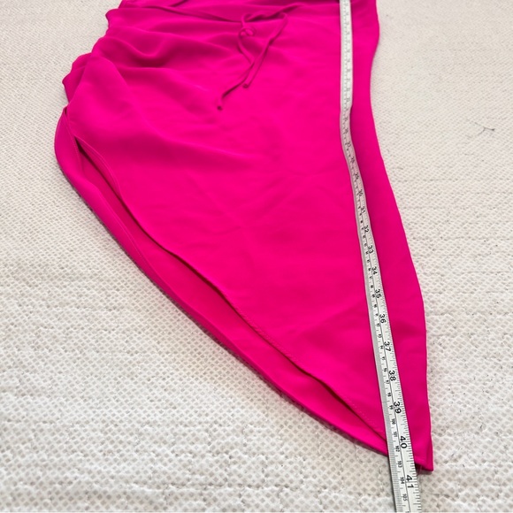 Amanda Uprichard Janet Dress Hot Pink - Picture 7 of 8